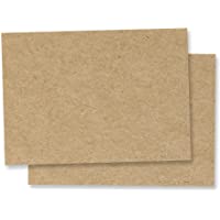 Los mejores  - 50 hojas- A3 Papel Kraft Marrón Carton- 200 g-m²